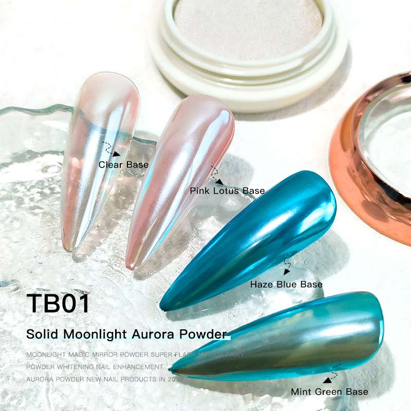 The popular Moonlight Magic mirror powder mirror flour is specially designed for nail salons