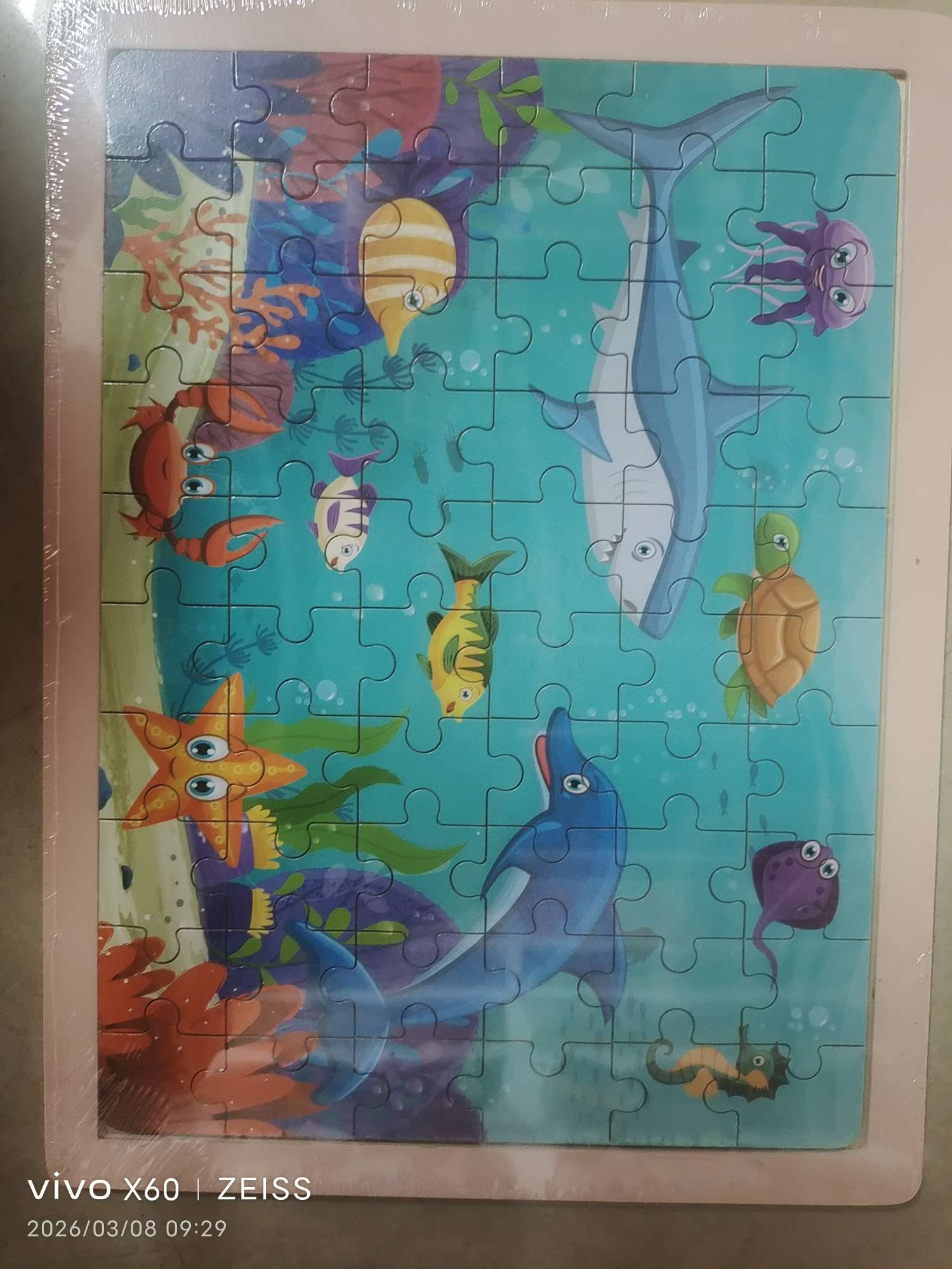 Educational and educational cartoon animal 3D puzzle toy jigsaw puzzle board detail image 5