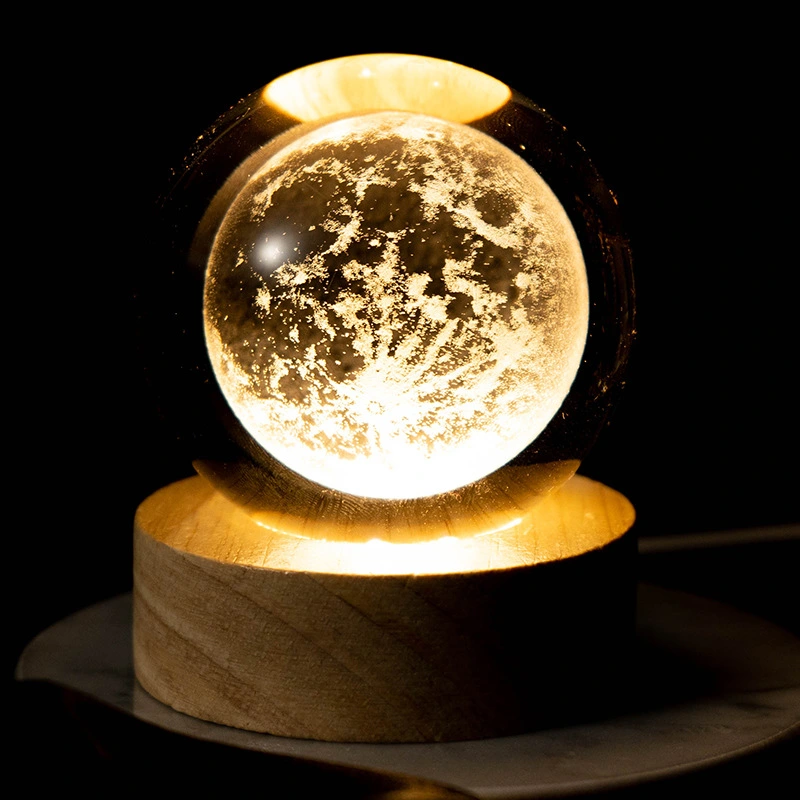 Crystal ball night light, usb model, factory direct sales, overseas bestseller, online bestseller, cross-border e-commerce gift detail image 17