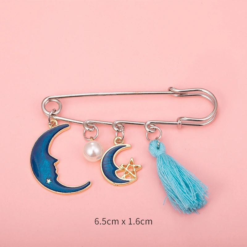 Fashionable waistband pin accessories, clothing waistline reduction, waistband buckle to prevent exposure brooch, women's trousers buckle pin supply, Muslim women's headscarf buckle detail image 8