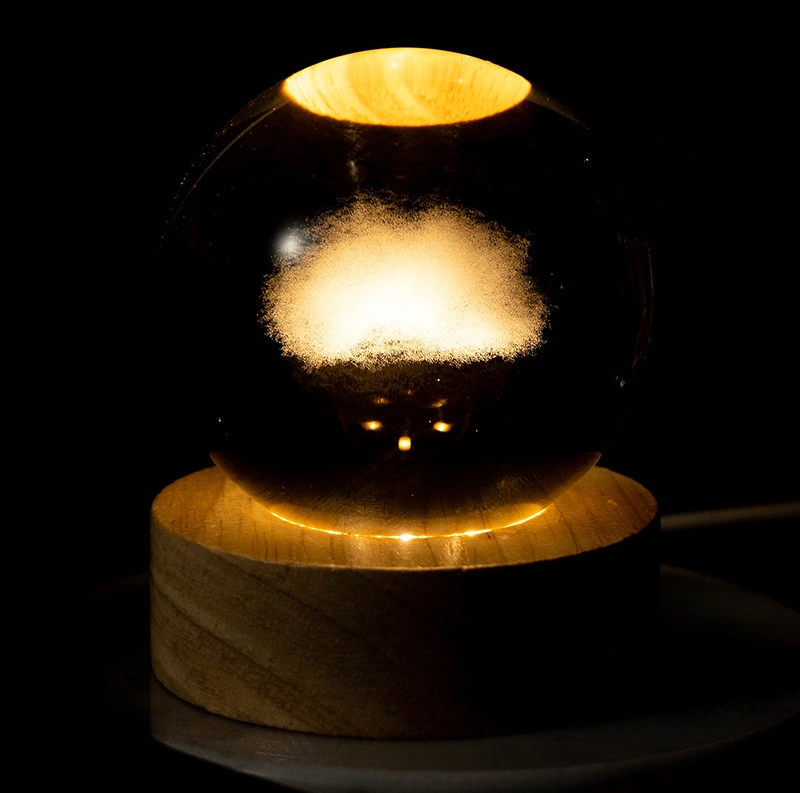 Crystal ball night light, usb model, factory direct sales, overseas bestseller, online bestseller, cross-border e-commerce gift detail image 16