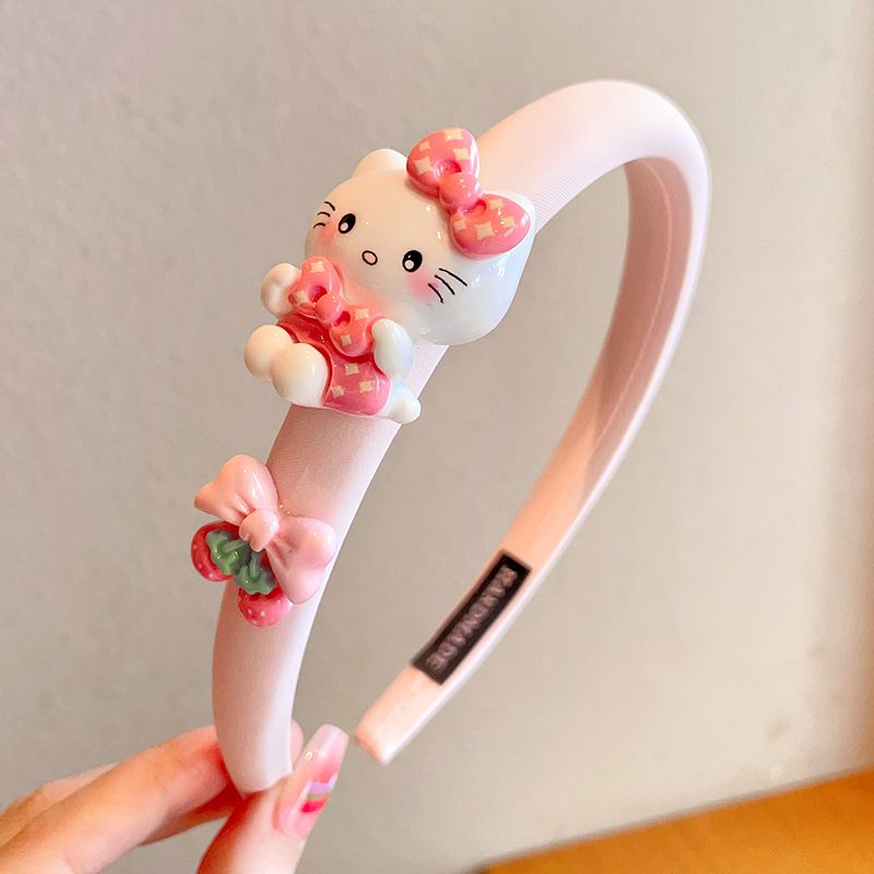 Acrylic children's hair clips, disposable rubber bands, acrylic children's hair clips, children's hair accessories, hair accessories, children's hair bands, cartoon girls, cute Kuromi, anti-slip little girls, girls' hair clips, hair accessories, broken hair headbands detail image 6