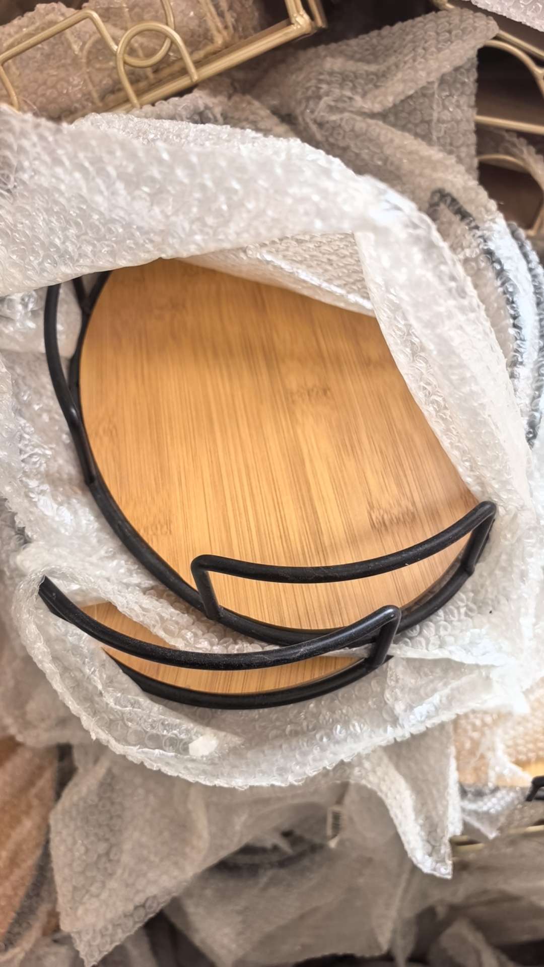 竹木制品托盘竹制品工艺品摆件家居好物茶盘茶具竹制品胡桃色三件套水果托盘详情图7