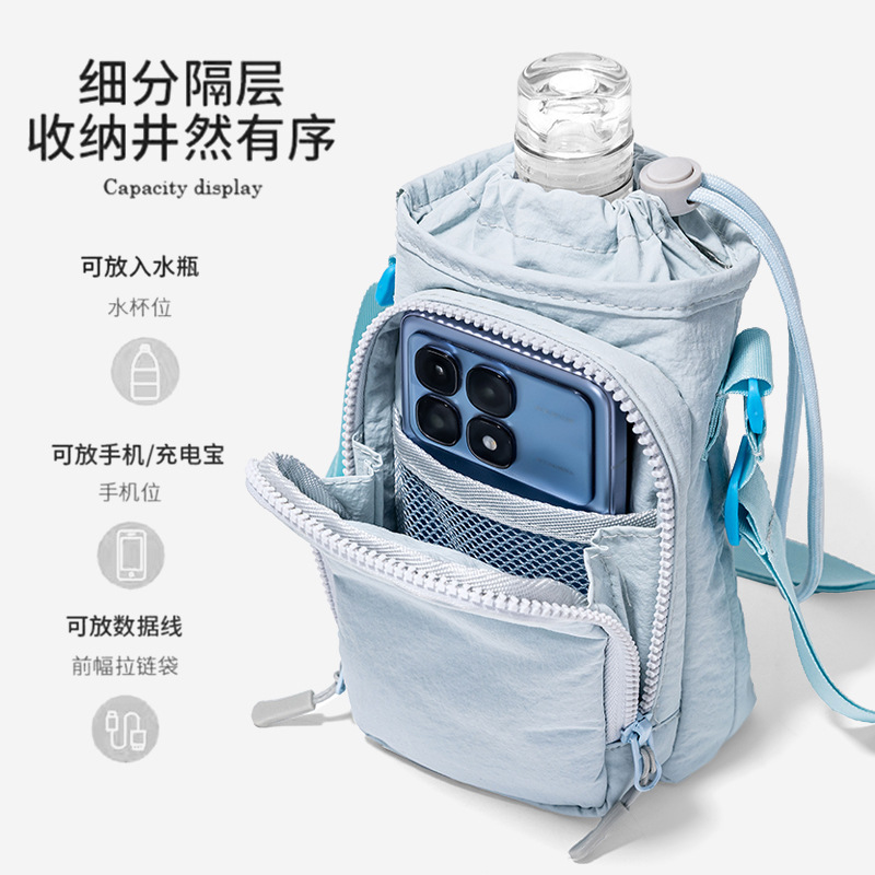 Sports and outdoor men's crossbody waist bag accessories bag, anti-theft close-fitting small bag, running and casual outdoor bag detail image 3