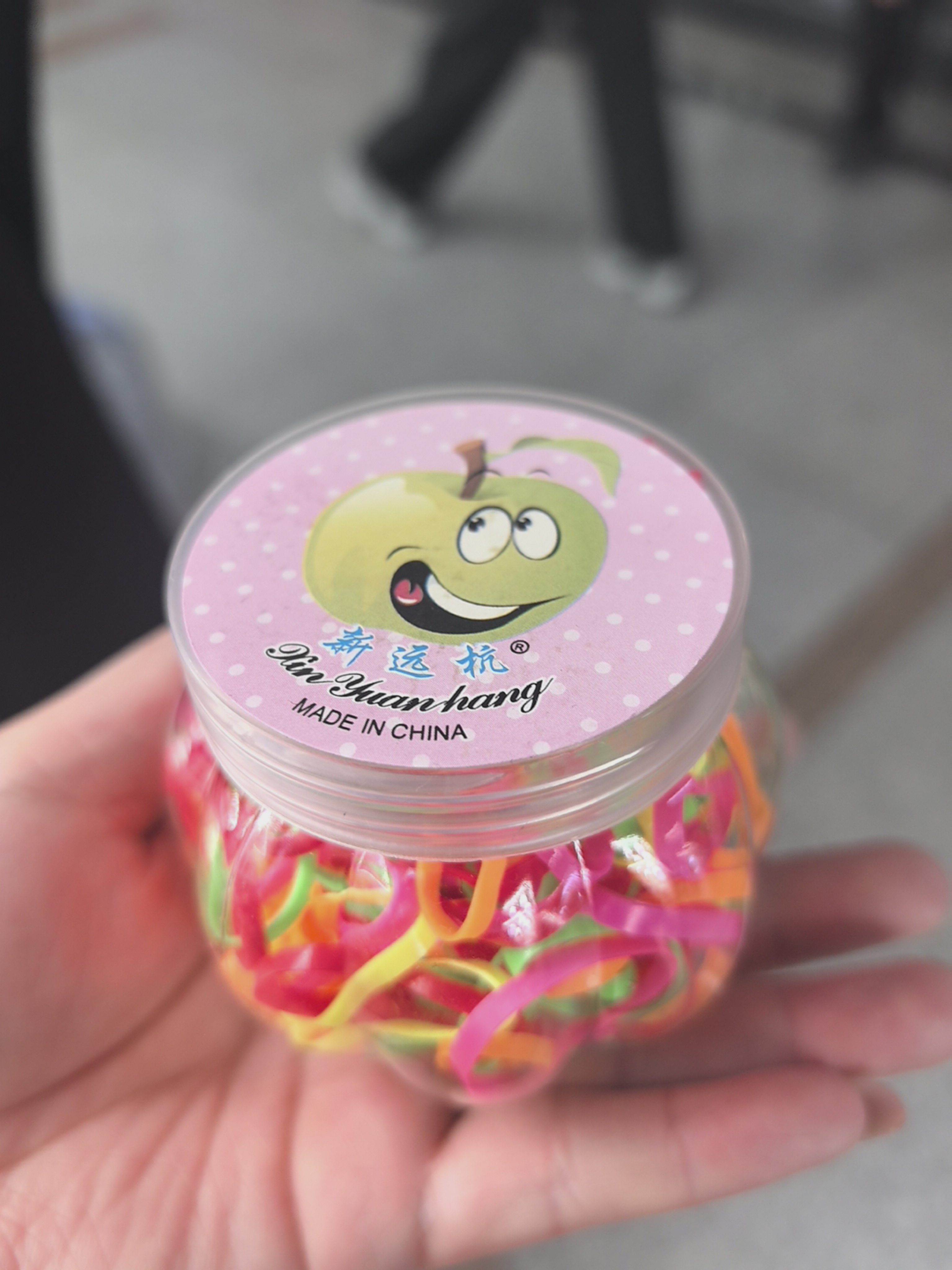 南瓜瓶儿童一次性彩色皮筋