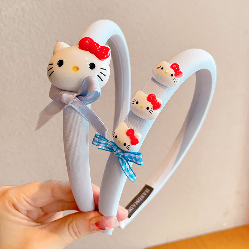 Acrylic children's hair clips, disposable rubber bands, acrylic children's hair clips, children's hair accessories, hair accessories, children's hair bands, cartoon girls, cute Kuromi, anti-slip little girls, girls' hair clips, hair accessories, broken hair headbands detail image 12
