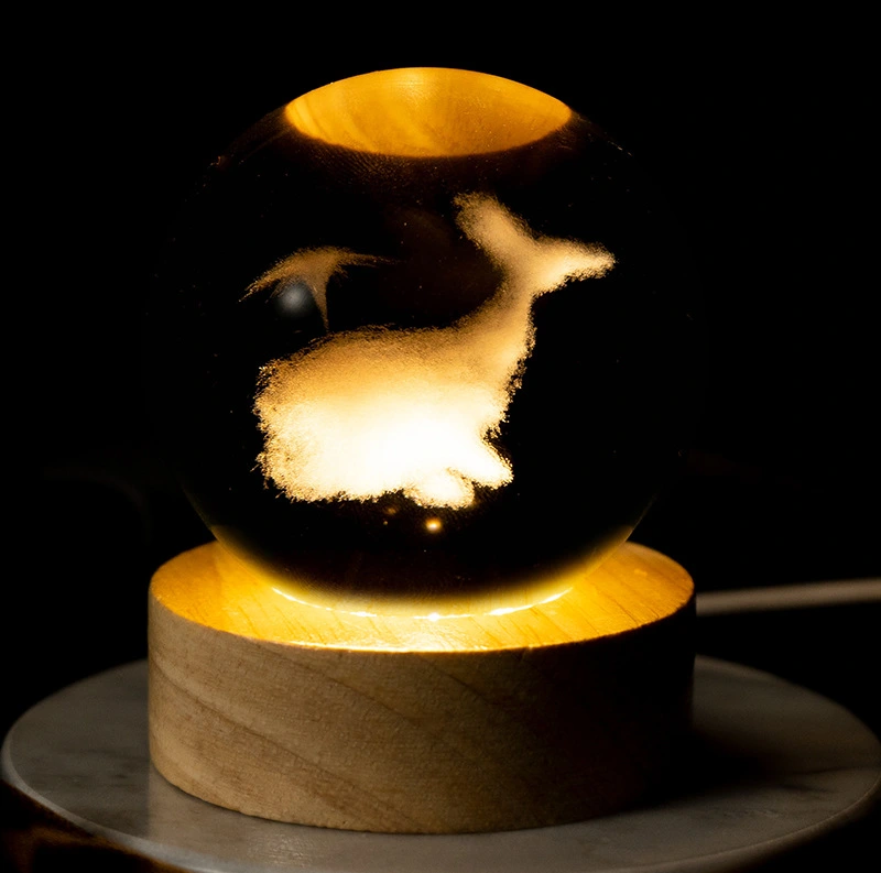 Crystal ball night light, usb model, factory direct sales, overseas bestseller, online bestseller, cross-border e-commerce gift detail image 18