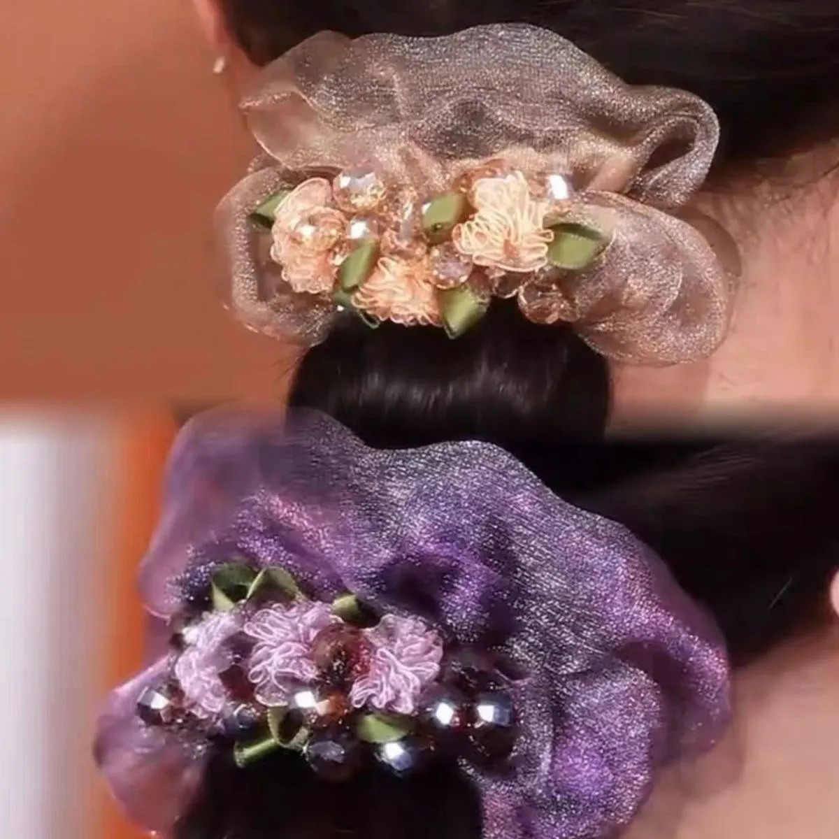 Large intestine hair band, Korean hair tie, women's fashionable and versatile hair band accessory detail image 5