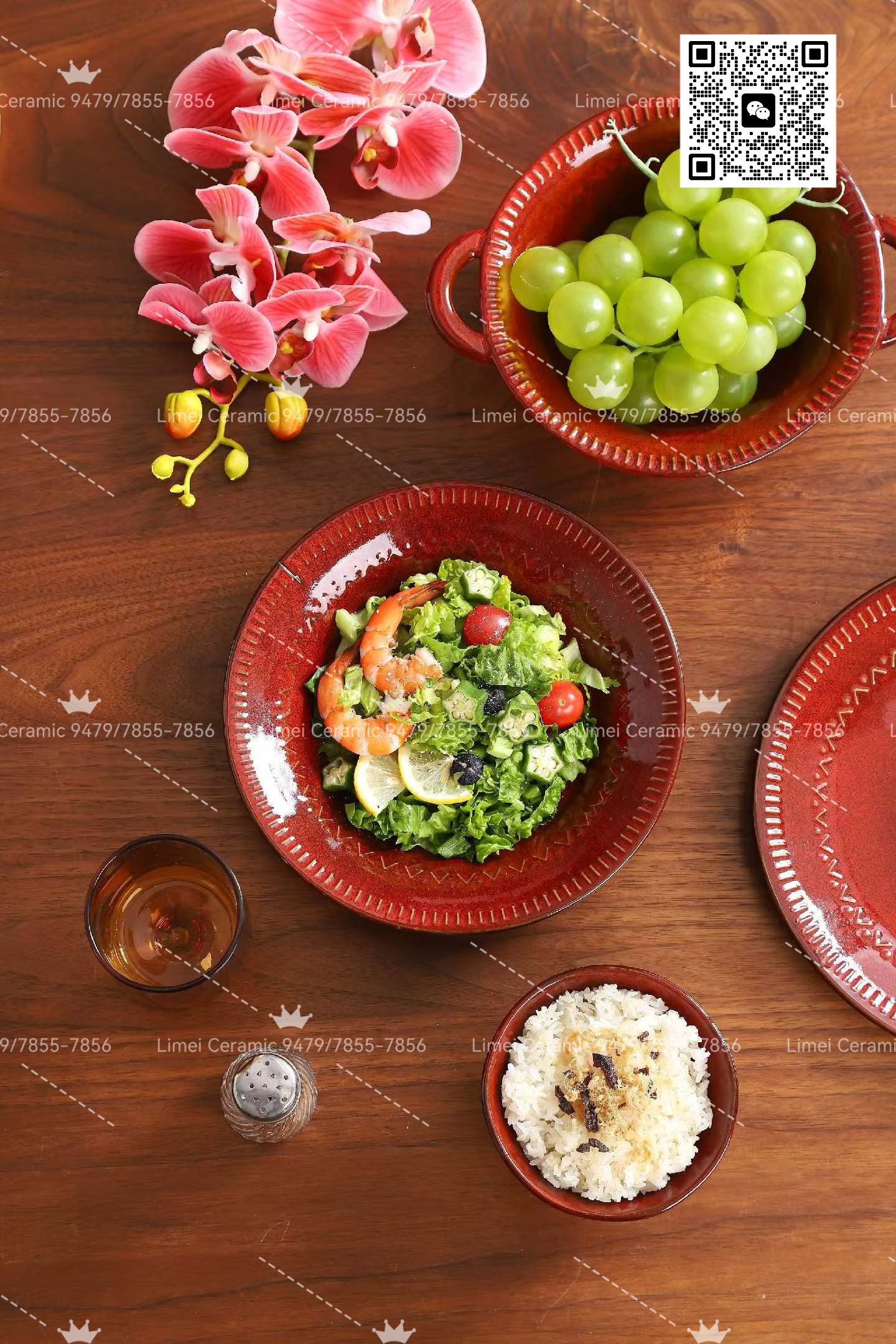 餐具/陶瓷餐具套装/景德镇陶瓷碗/骨瓷餐具套装/日式手绘碗盘产品图
