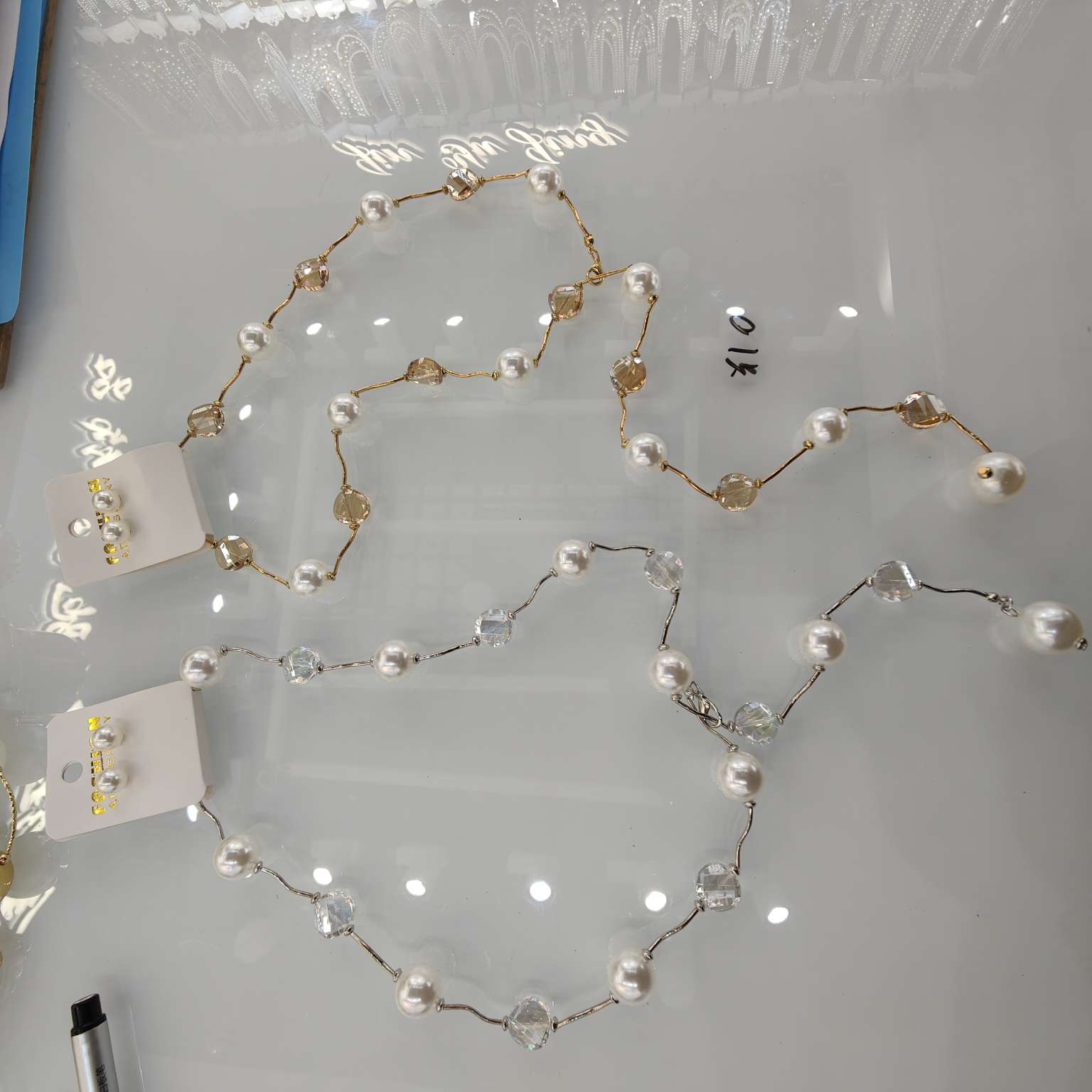 进口饰品钻石脚背链婚戒奢华精致项链礼物详情图7