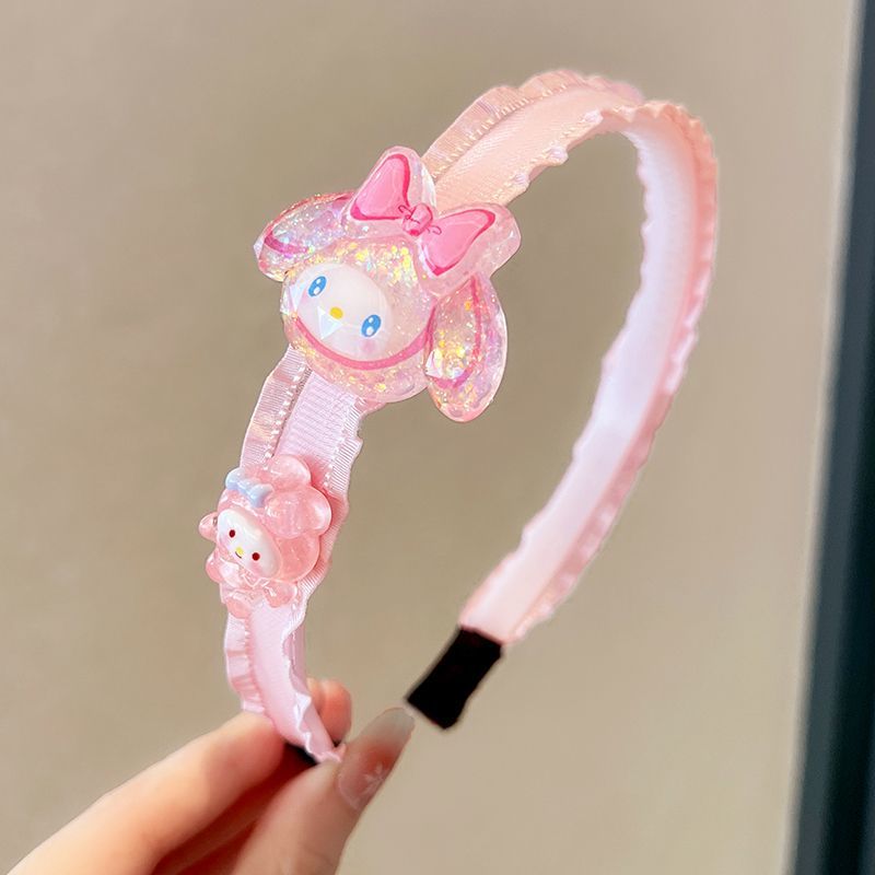 Kulomi's new children's hairband, wide edge headband, girls' hair won't be constricted, cute cartoon headband hair accessory detail image 12