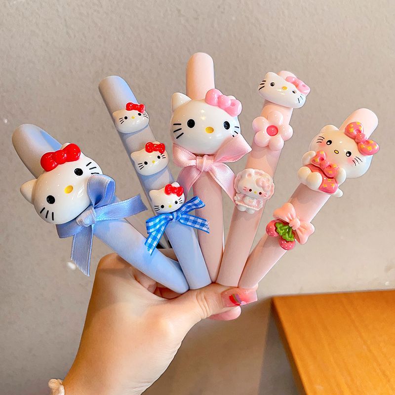 Acrylic children's hair clips, disposable rubber bands, acrylic children's hair clips, children's hair accessories, hair accessories, children's hair bands, cartoon girls, cute Kuromi, anti-slip little girls, girls' hair clips, hair accessories, broken hair headbands detail image 15