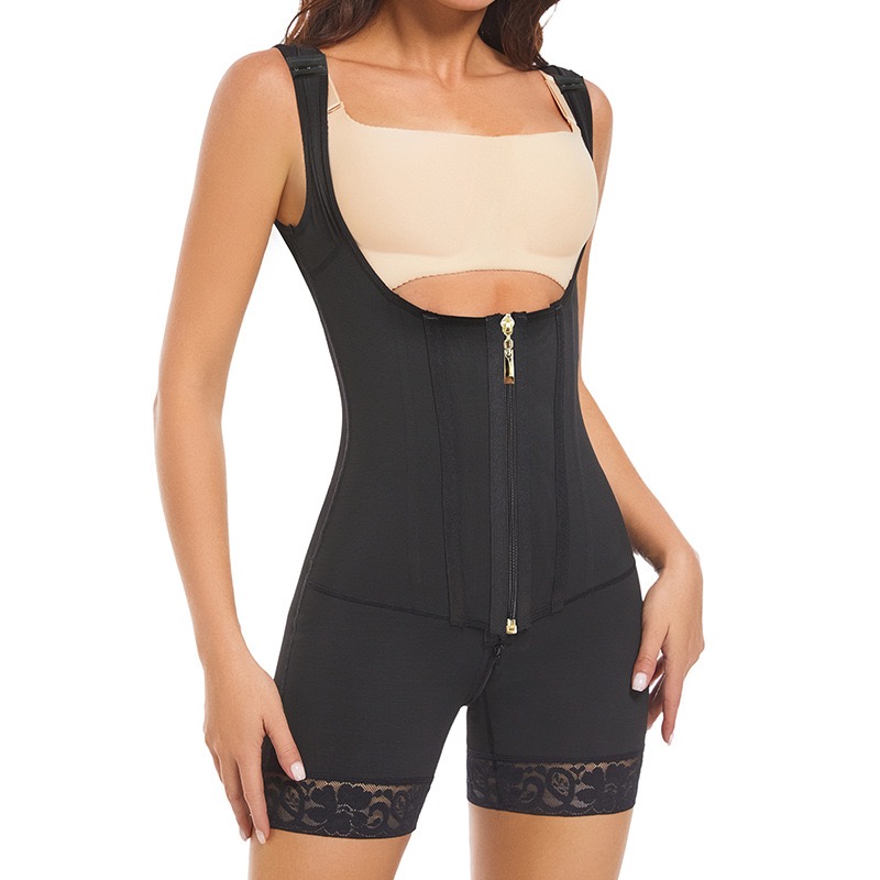 Adjustable shoulder strap mesh corset, waist-cinching and belt-slimming body garment, large-sized hip-lifting shaping jumpsuit, shaping and body garment, one-piece underwear, shaping garment, slimming underwear, one-piece underwear, sexy one-piece garment Item Picture