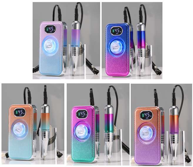 Multi-functional battery-powered portable phototherapy grinding two-in-one nail drying, quick nail removal, polishing and nail art grinding machine details Picture