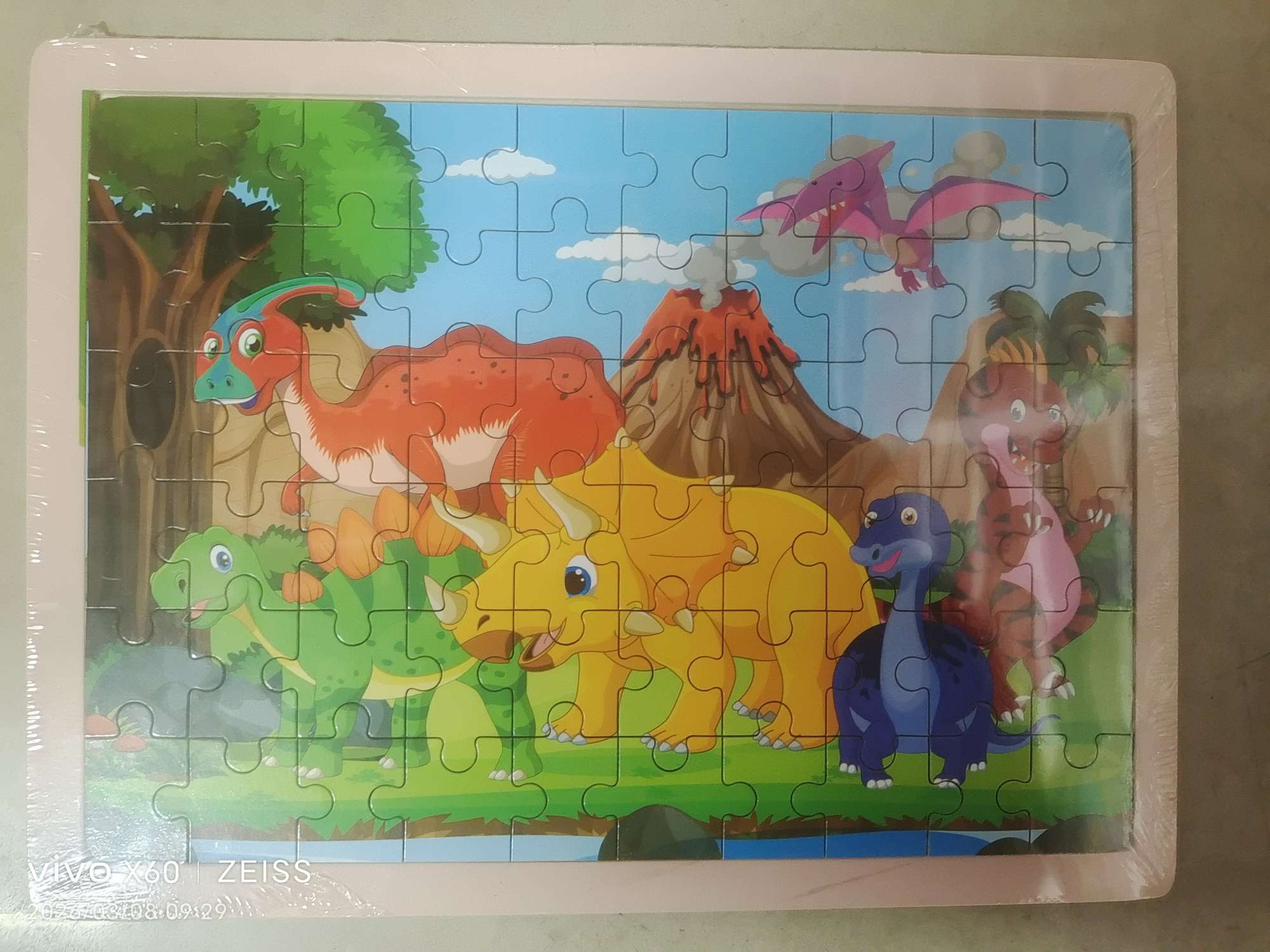 Educational and educational cartoon animal 3D puzzle toy jigsaw puzzle board detail image 2