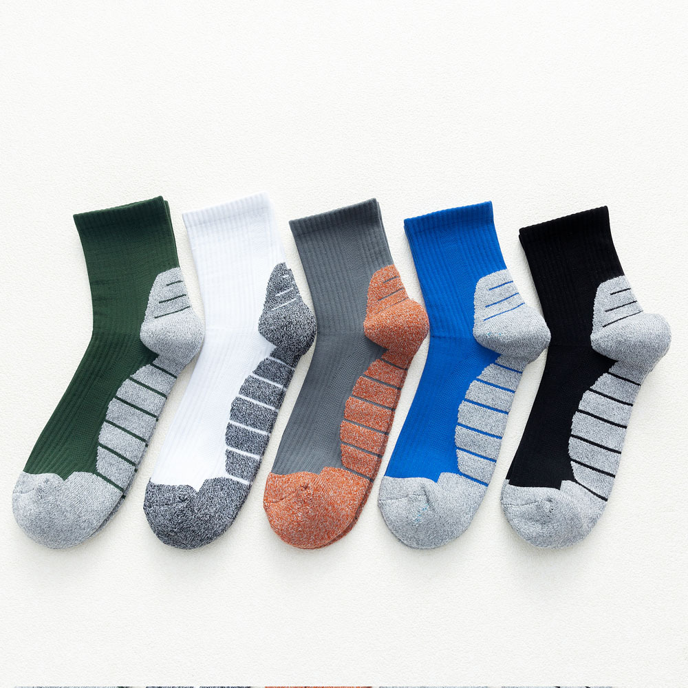 运动、休闲棉袜实物图