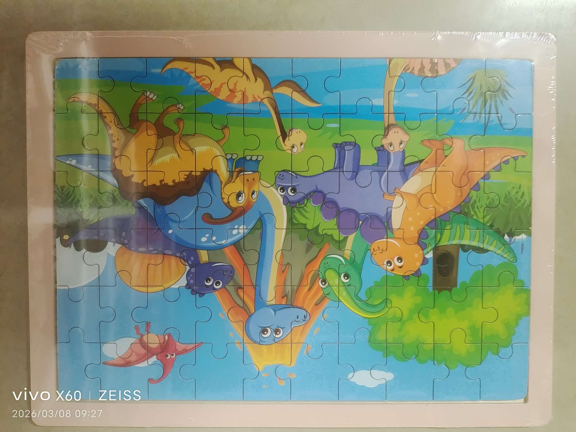 Educational and educational cartoon animal 3D puzzle toy jigsaw puzzle board detail image 7