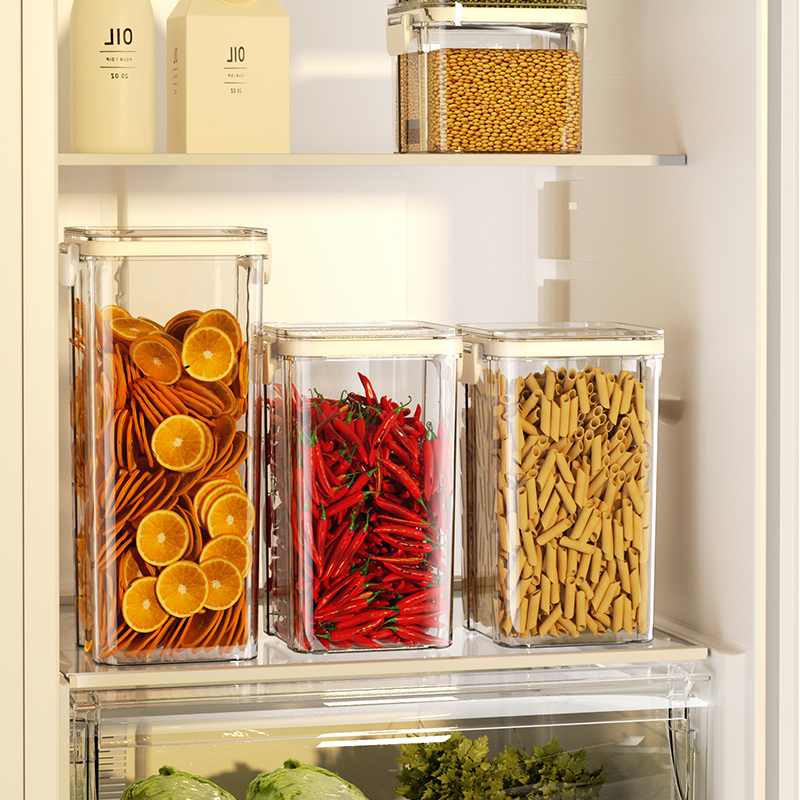 咖啡罐/收纳/高硼硅餐具/密封罐/抽真空玻璃餐盒白底实物图