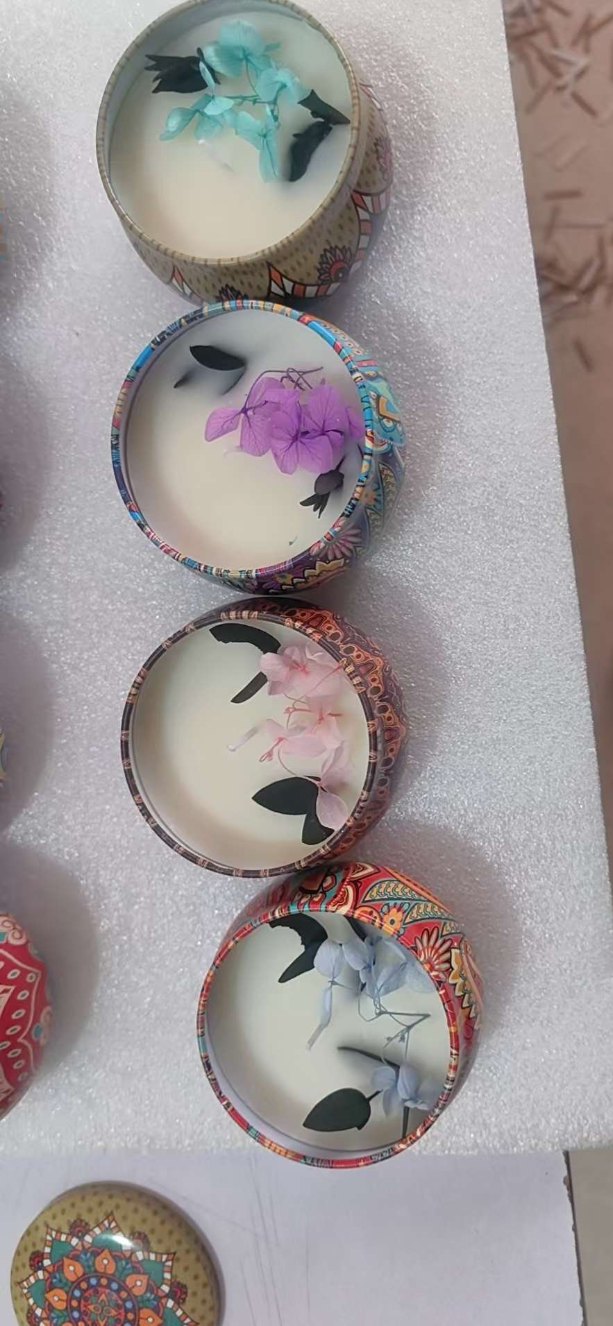 蜡烛铁罐，装饰品