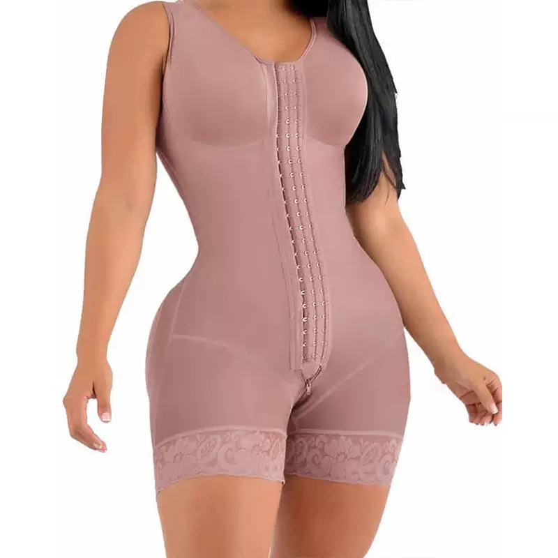 Adjustable shoulder strap mesh corset, waist-cinching and belt-slimming body garment, large-sized hip-lifting shaping one-piece shaping and body garment, one-piece underwear, shaping and slimming underwear, one-piece underwear details Picture