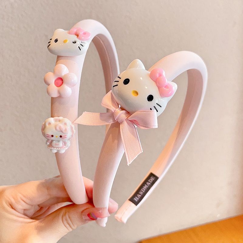 Acrylic children's hair clips, disposable rubber bands, acrylic children's hair clips, children's hair accessories, hair accessories, children's hair bands, cartoon girls, cute Kuromi, anti-slip little girls, girls' hair clips, hair accessories, broken hair headbands detail image 13