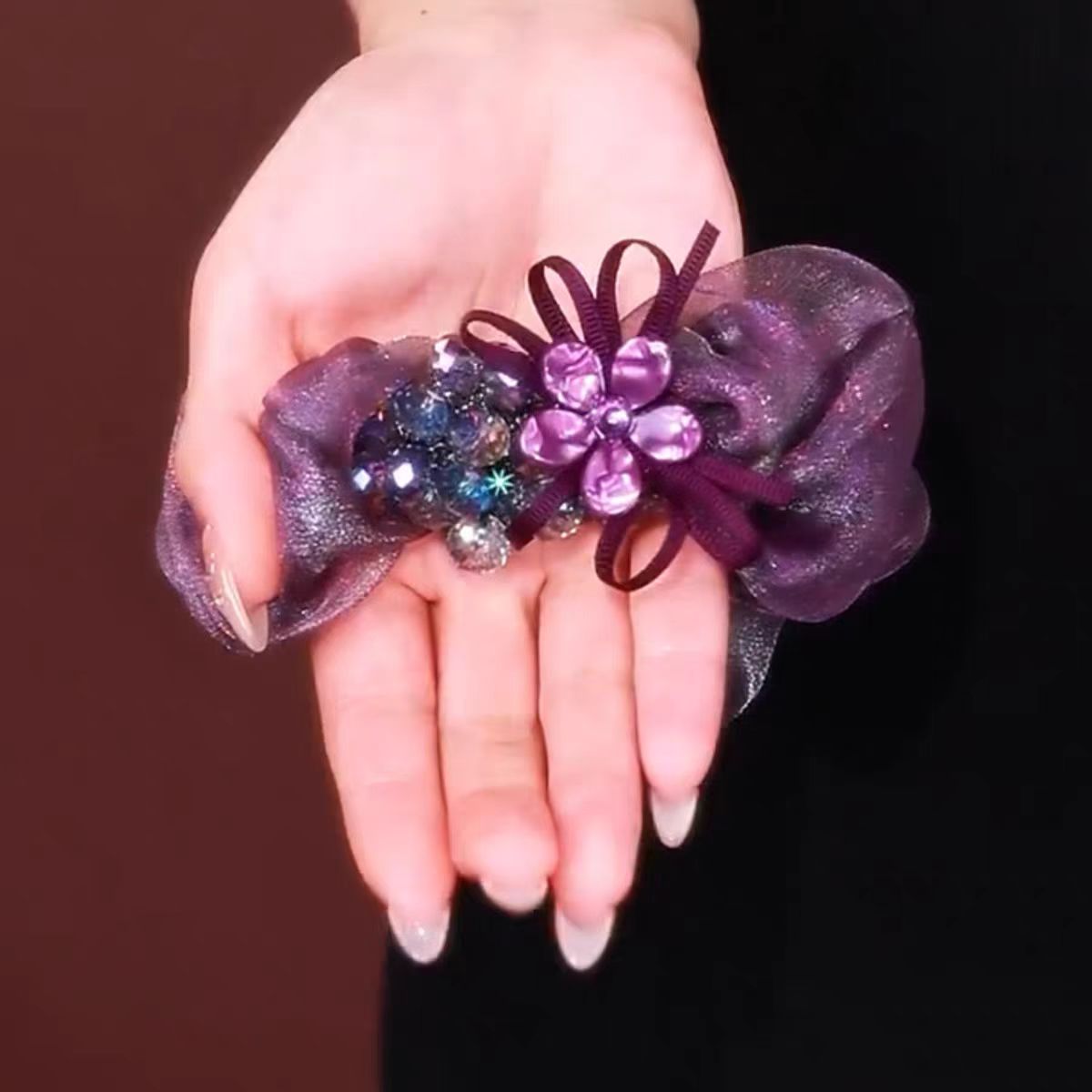 Large intestine hair band, Korean hair tie, women's fashionable hair band, colorful hair band