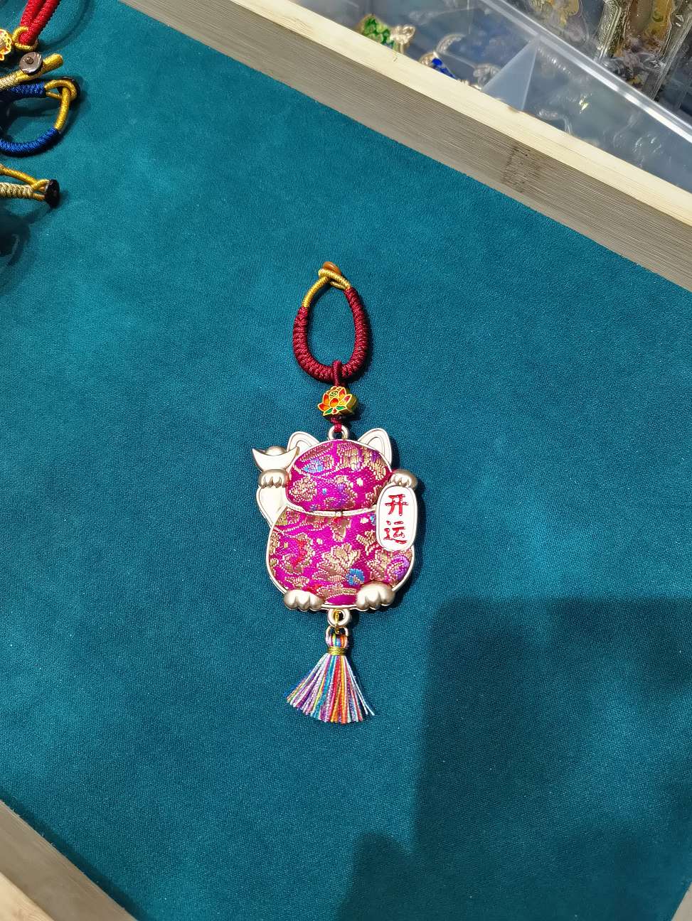 卡通招财猫钥匙扣挂件80g钥匙扣包挂挂件