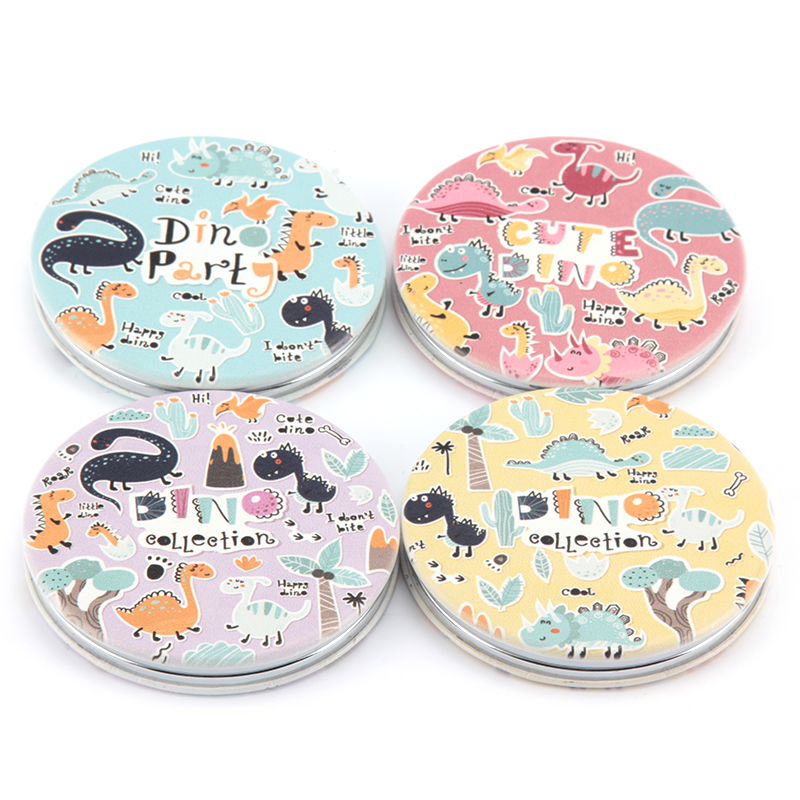 卡通恐龙图案圆形双面镜恐龙蛋玩具恐龙变形金刚地摊货恐龙模型恐龙蛋玩具恐龙变形金钢玩具地摊货恐龙模型