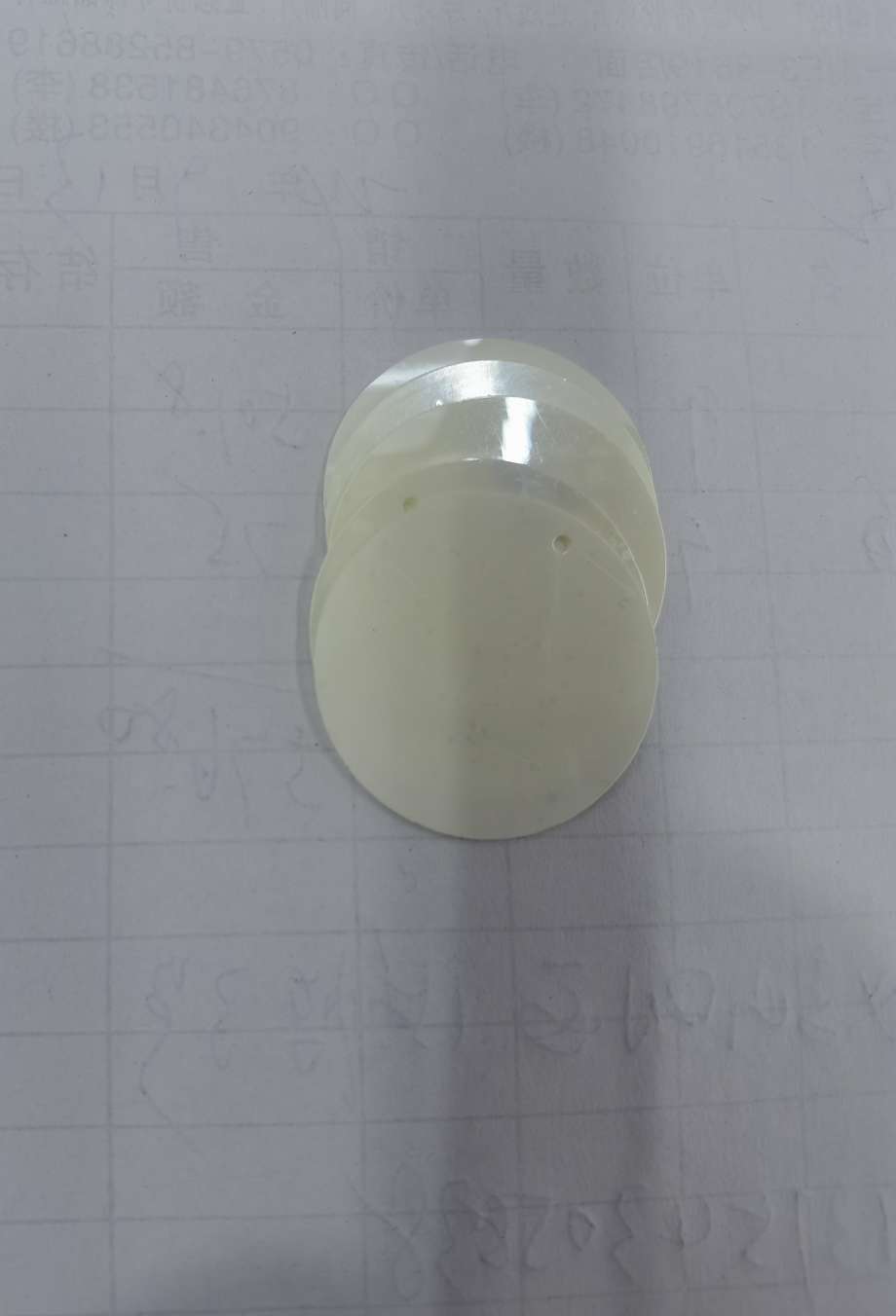 25mm edge hole, glossy off-white sequins, suitable for various accessory sequins such as clothing, lace, footwear, halter straps, tassels, handicrafts, earrings, pendants, etc. Jincan 200 pendant accessories detail image 3