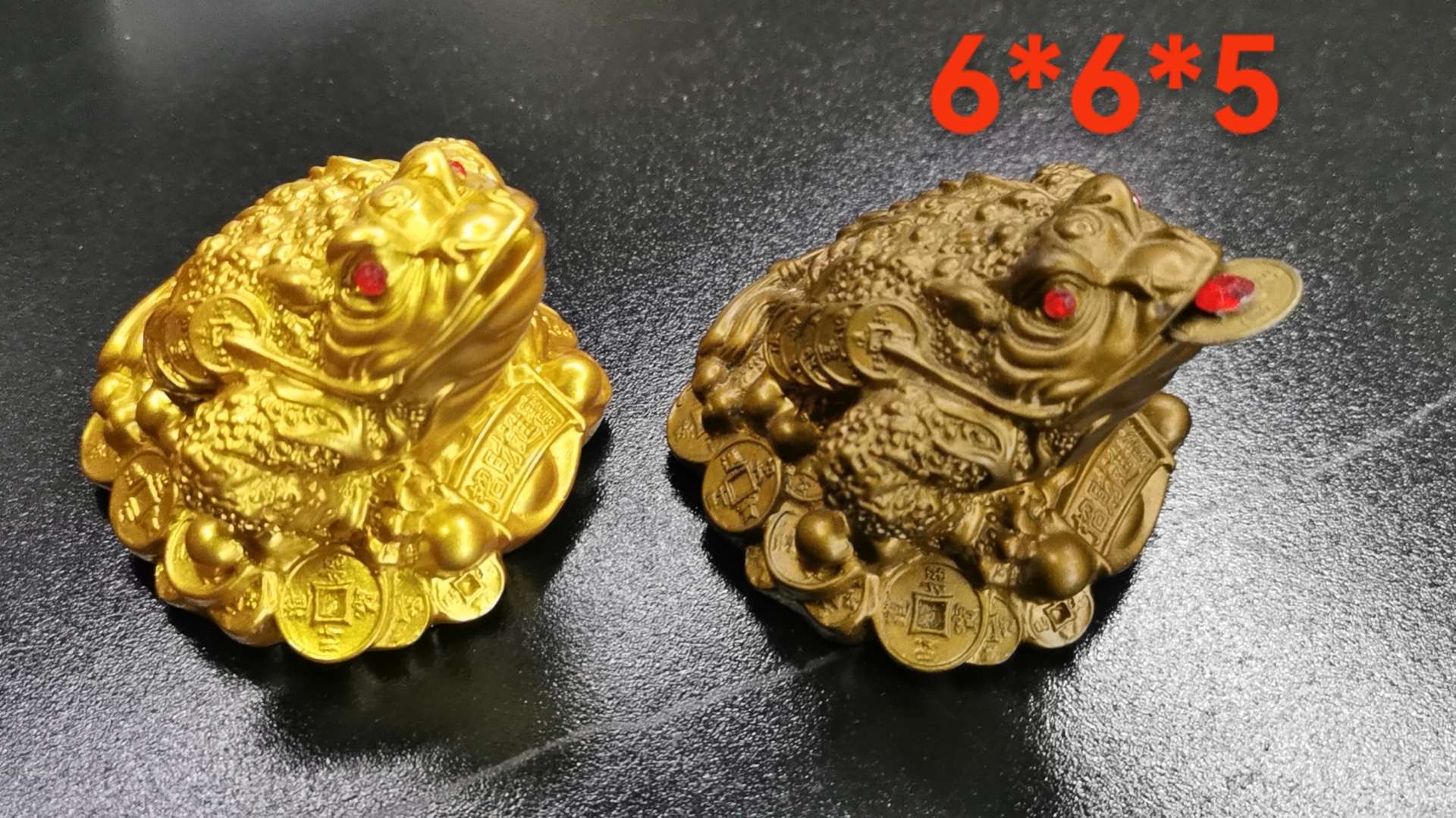 树脂材料招财蟾蜍，小摆件工艺品摆件