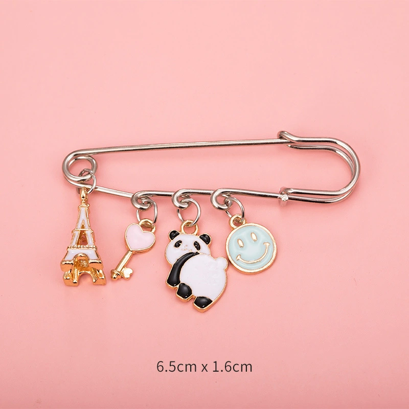 Fashionable waistband pin accessories, clothing waistline reduction, waistband buckle to prevent exposure brooch, women's trousers buckle pin supply, Muslim women's headscarf buckle detail image 10