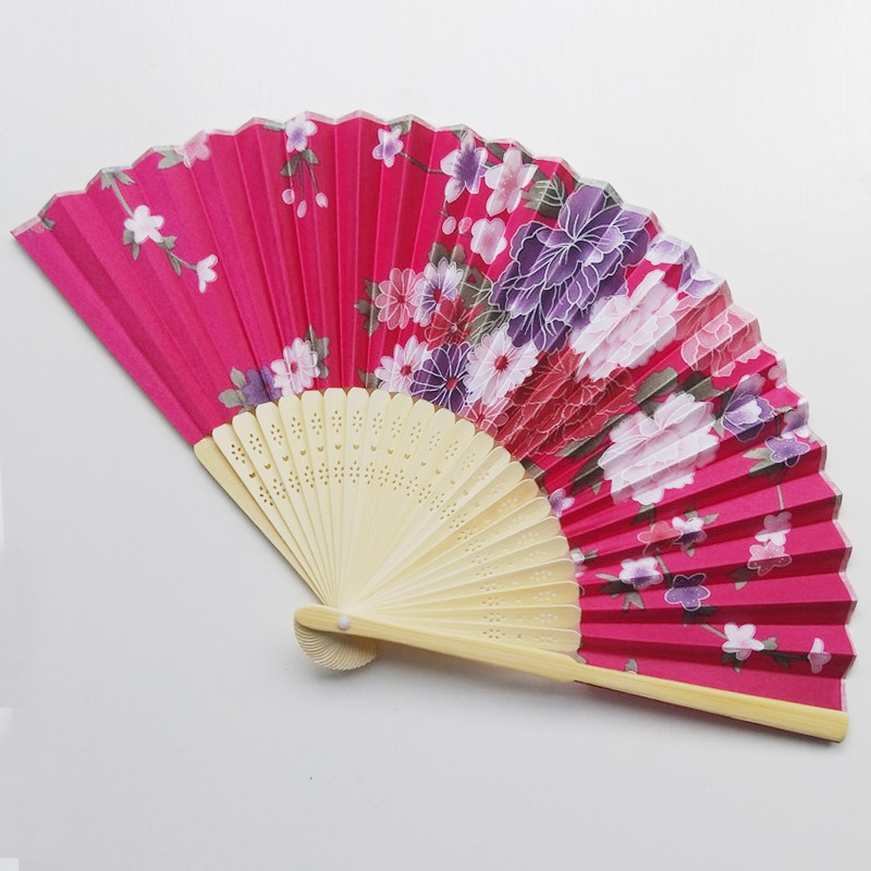 Customized cultural and creative folding fans, Chinese-style summer gifts, silk and cloth fans, children's fans detail image 12