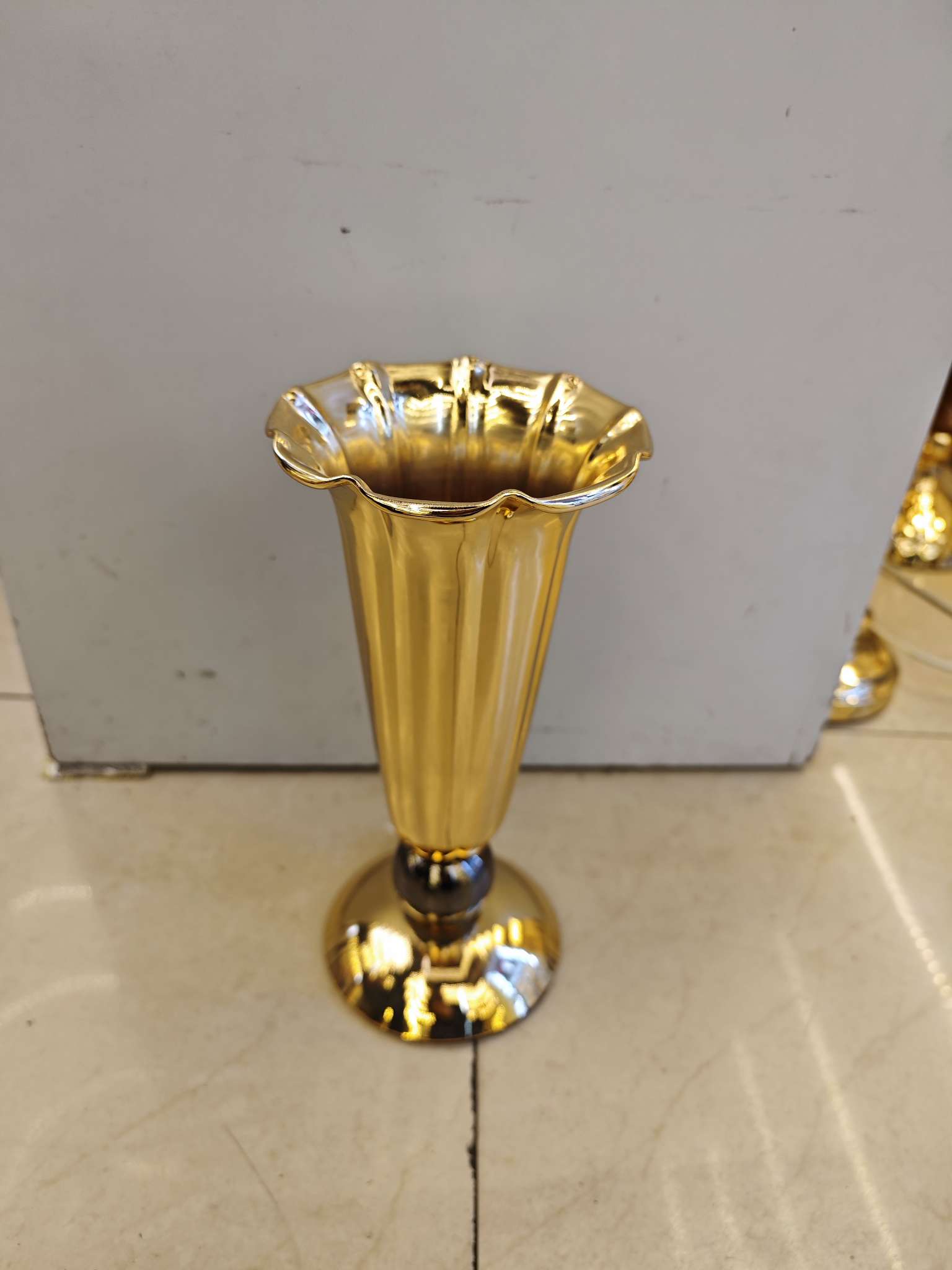 Ironwork metal vase