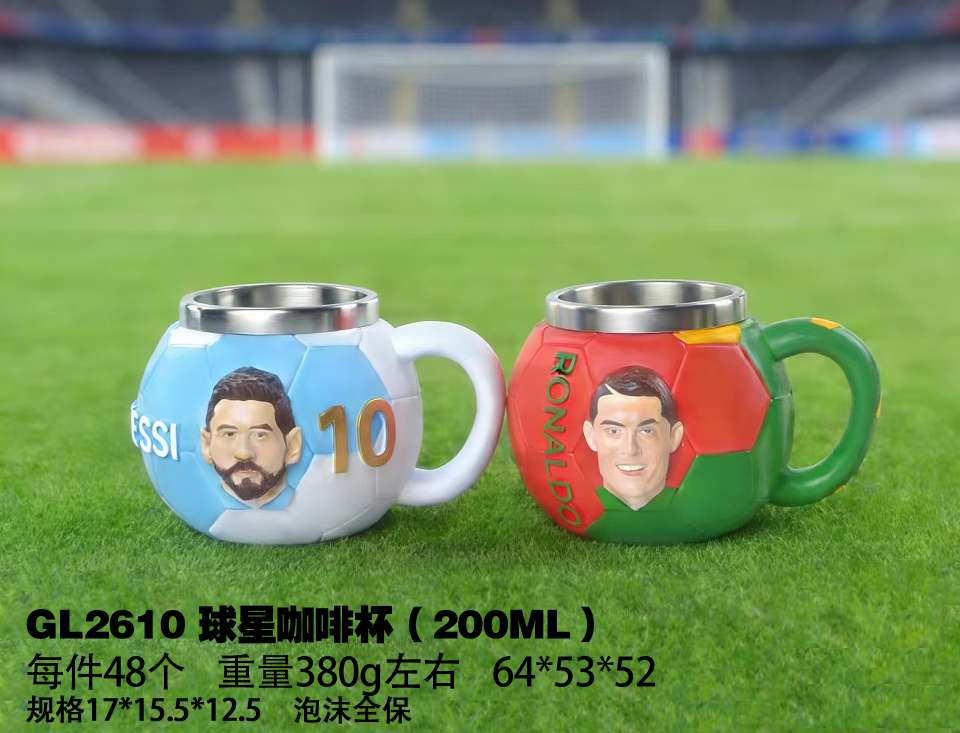 足球树脂创艺咖啡杯摆件