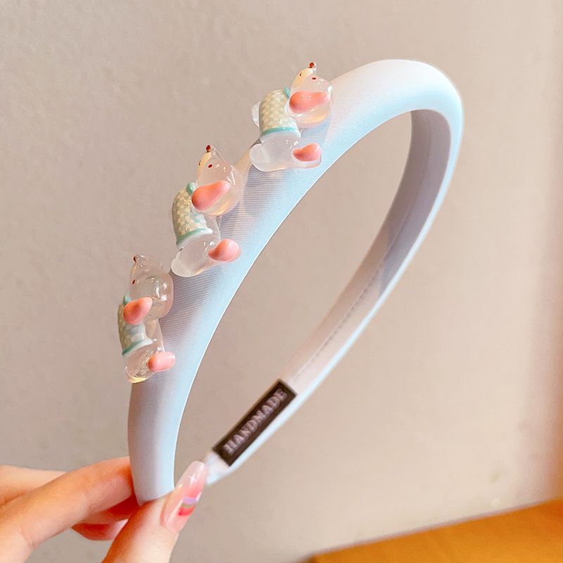 Acrylic children's hair clips, disposable rubber bands, acrylic children's hair clips, children's hair accessories, hair accessories, children's hair bands, cartoon girls, cute Kuromi, anti-slip little girls, girls' hair clips, hair accessories, broken hair headbands detail image 5