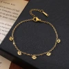 Red string copper slightly inlaid four-leaf clover bracelet for women, irregular versatile jewelry Application Scenario