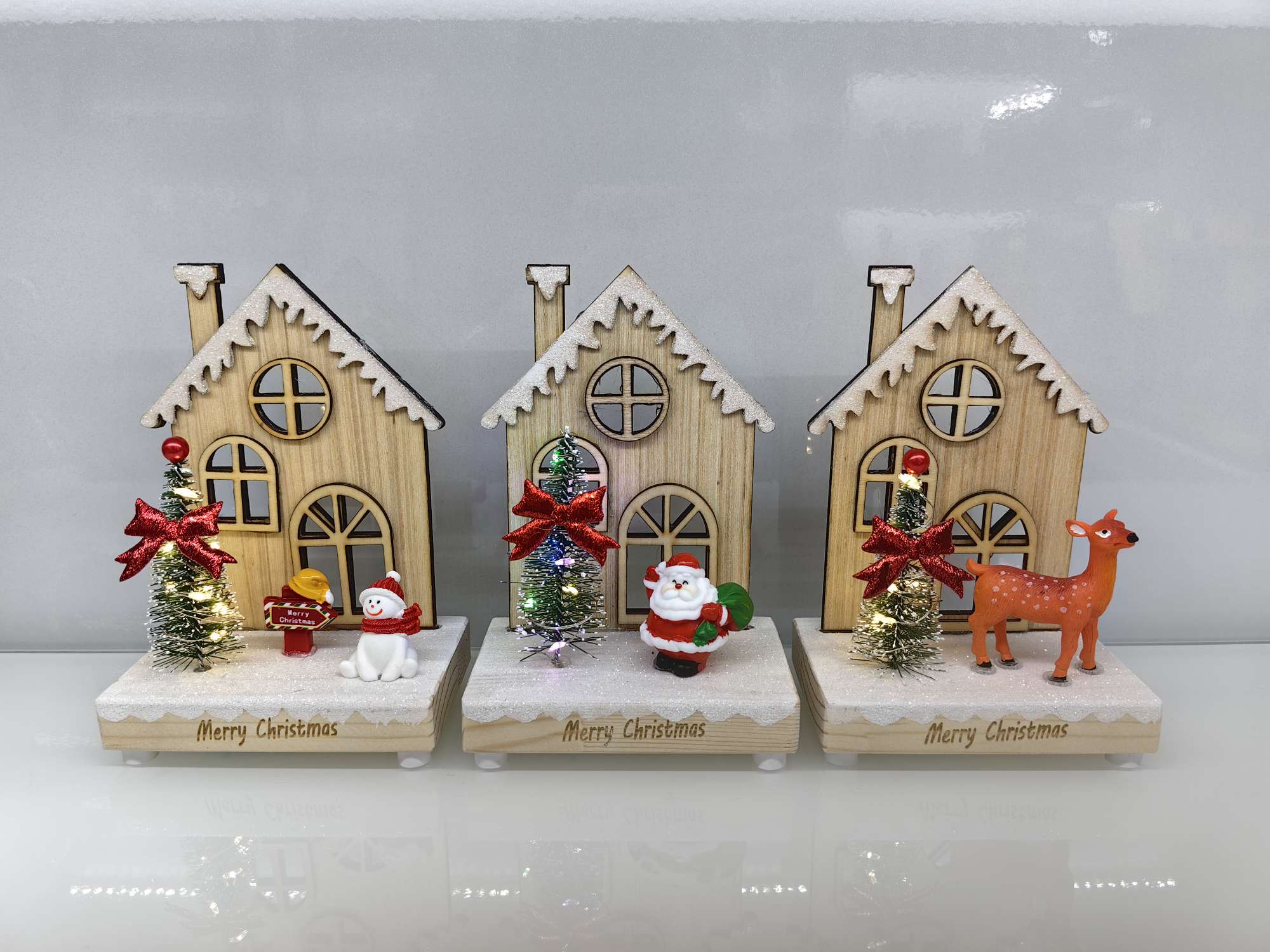 圣诞节工艺品灯，圣诞礼物，圣诞节场景布置摆件灯