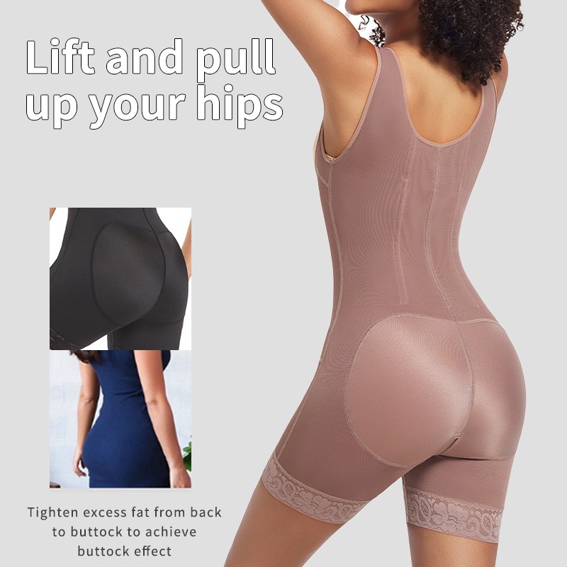 Adjustable shoulder strap mesh corset, waist-cinching and belt-slimming body garment, large-sized hip-lifting shaping jumpsuit, shaping and body garment, one-piece underwear, shaping garment, slimming underwear, one-piece underwear, sexy one-piece garment Specification image