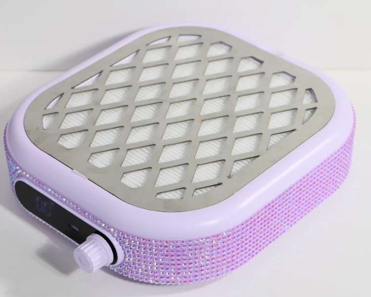 Portable battery-powered nail vacuum cleaner, high-power and high-speed nail vacuum cleaner without cannon dust, desktop mobile nail vacuum cleaner