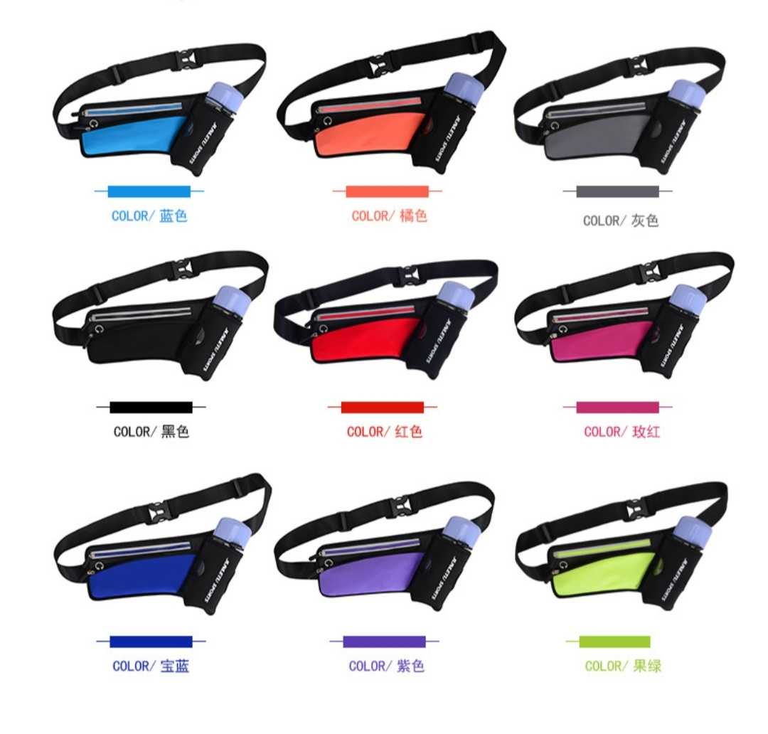 Outdoor water bottle, running waist bag, crossbody casual small bag, anti-theft close-fitting accessory bag, outdoor sports reflective fitness bag, Leica waterproof multi-functional mobile phone bag, cycling bag pic 2