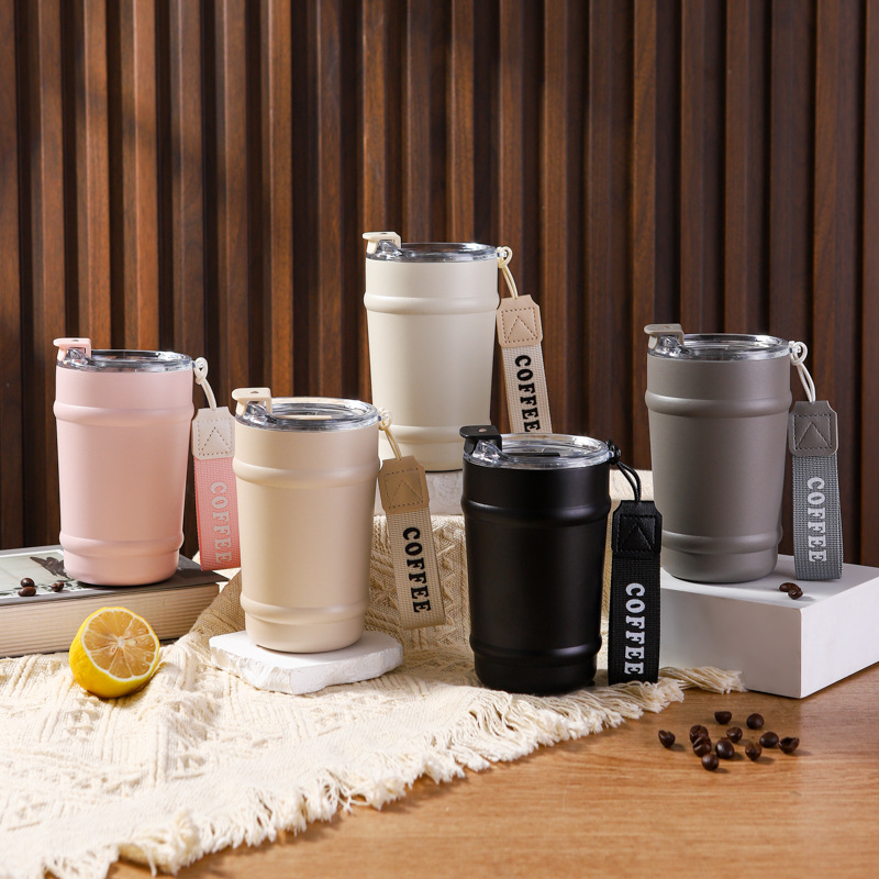 304 Stainless Steel Thermos Tumbler 350ML Coffee Vacuum Cup 详情1
