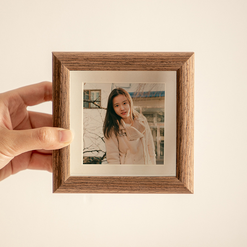 木质相框照片相框摆台画框木制相框10cm相框画框
