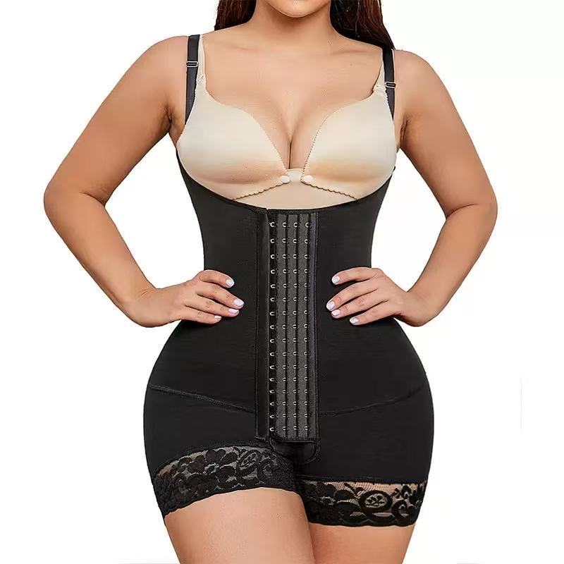 Adjustable shoulder strap mesh corset, waist-cinching and belt-tightening body shaping garment, large-sized hip-lifting shaping one-piece shaping and body shaping garment, one-piece underwear shaping garment Specification image
