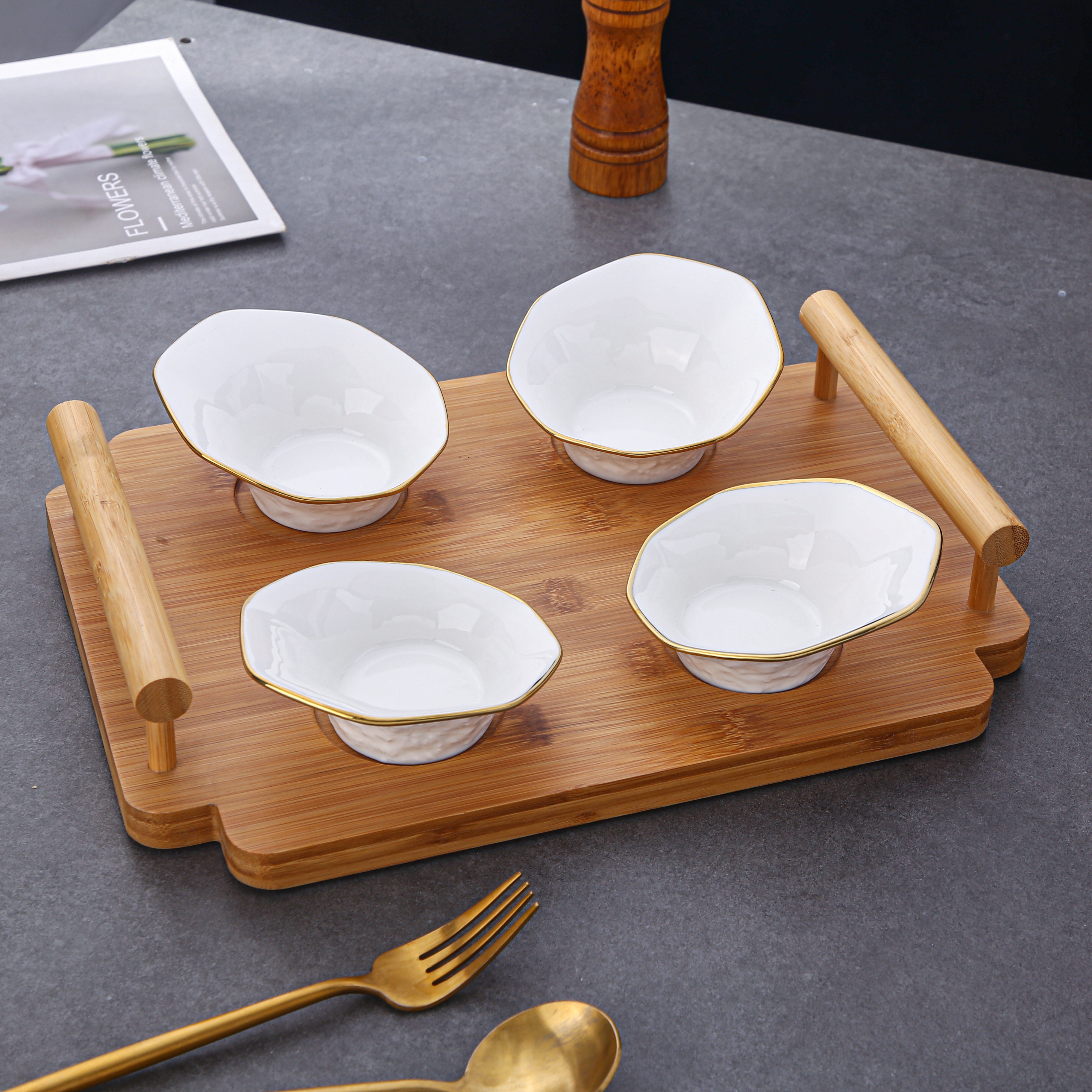 陶瓷餐具酒店调味具酒店厨房用具系列新款东欧畅销款式冰激凌盘