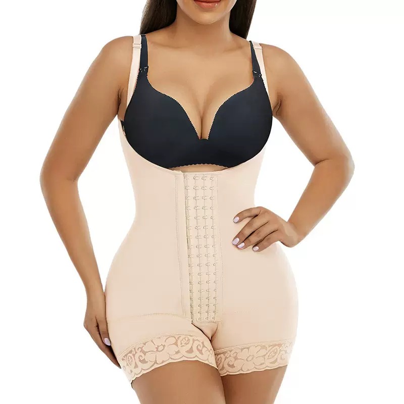 Adjustable shoulder strap mesh corset, waist-cinching and belt-tightening body shaping garment, large-sized hip-lifting shaping one-piece shaping and body shaping garment, one-piece underwear shaping garment