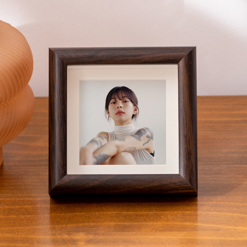相框/相框摆台/铝合金画框/木制相框10cm/相框画框1-2元白底实物图