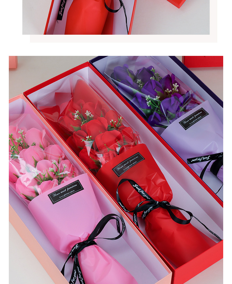 厂家直销11朵18朵玫瑰香皂花束母亲节情人节伴手礼送女朋友闺蜜老婆浪漫礼物送母亲创意生日节日礼物跨境外贸香皂花束批发详情6