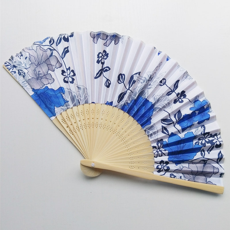 Customized cultural and creative folding fans, Chinese-style summer gifts, silk and cloth fans, children's fans detail image 10