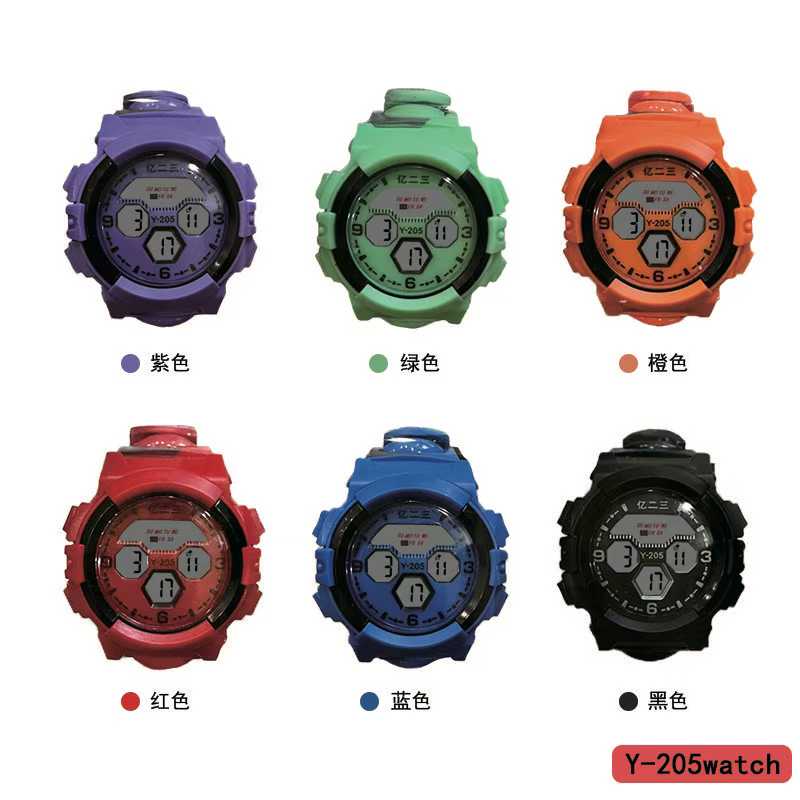 YITONG yitong basic reloj electrónico de alto rendimiento duradero estudiante clase uso diario especial y-205 basic reloj electrónico redondo color hombres Y mujeres lavado de manos a prueba de agua brillante reloj deportivo tendencia details Picture