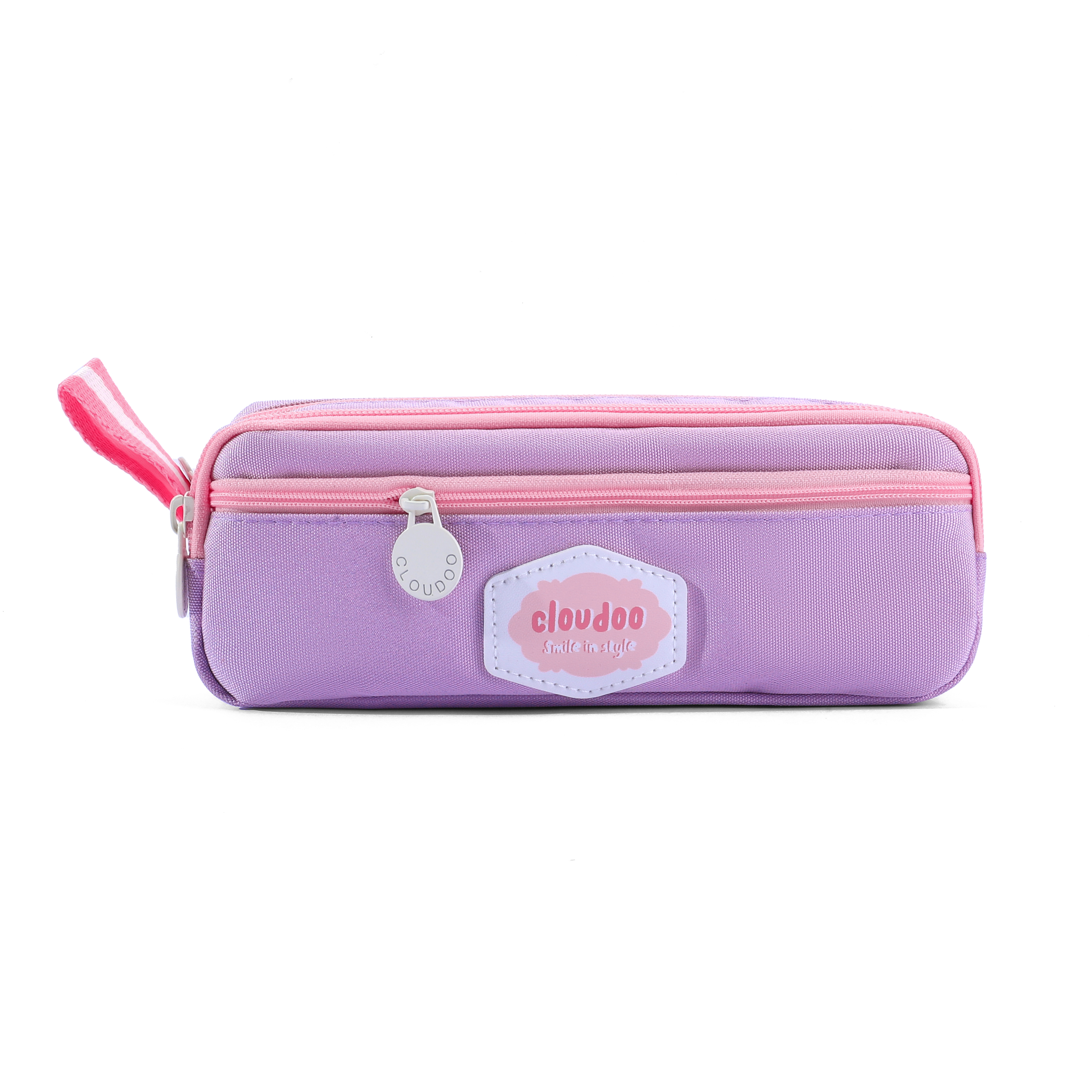 clouduu three-color pen cases for the back-to-school season: pink, purple, beige, large-capacity stationery pen cases, and plain pen cases Application Scenario